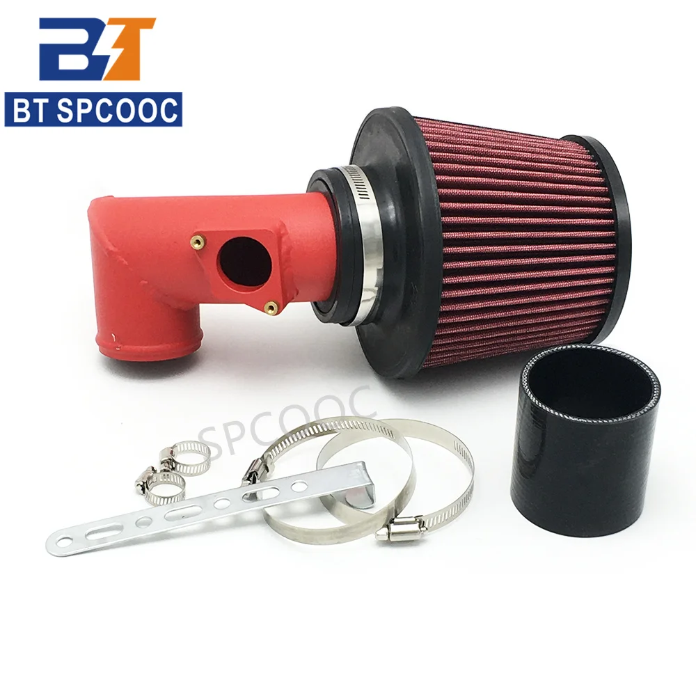 SPCOOC Car Cold Air Intake System High Flow Air Filter Kit Red Pipe Kit Fit for Honda VEZEL Fit Nissan Suzuki Swift Grand LACCER