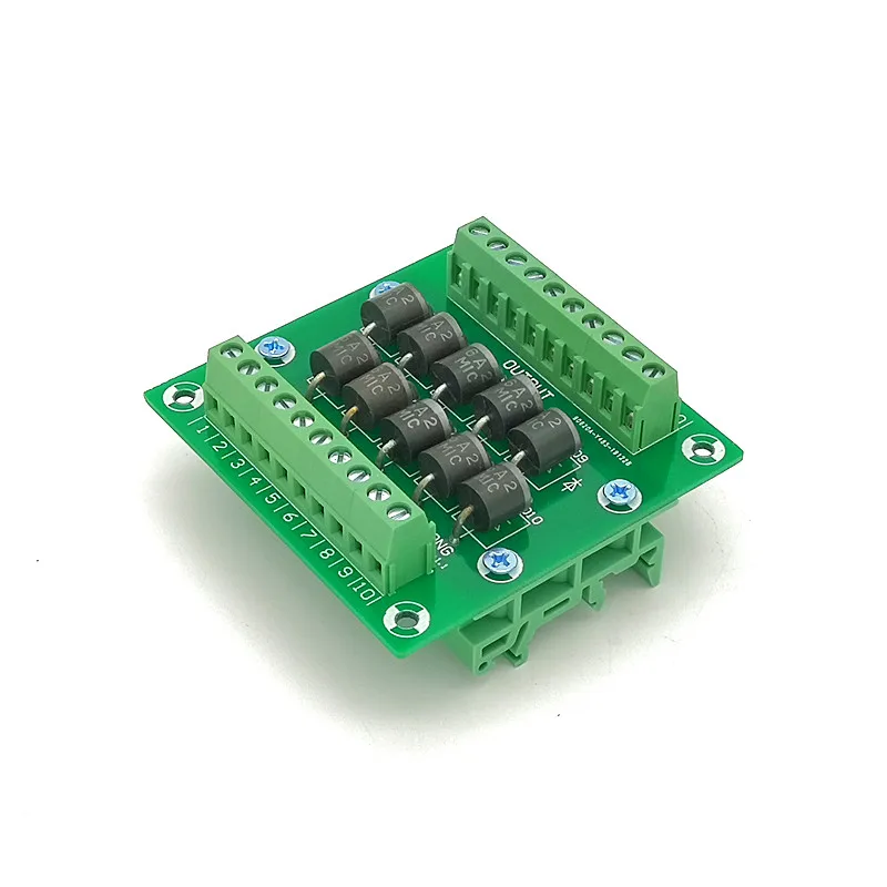 

Simple Guide Rail Installation Bracket Diode Protection Terminal Block 6A2 6A/200V Diode Terminal Block.