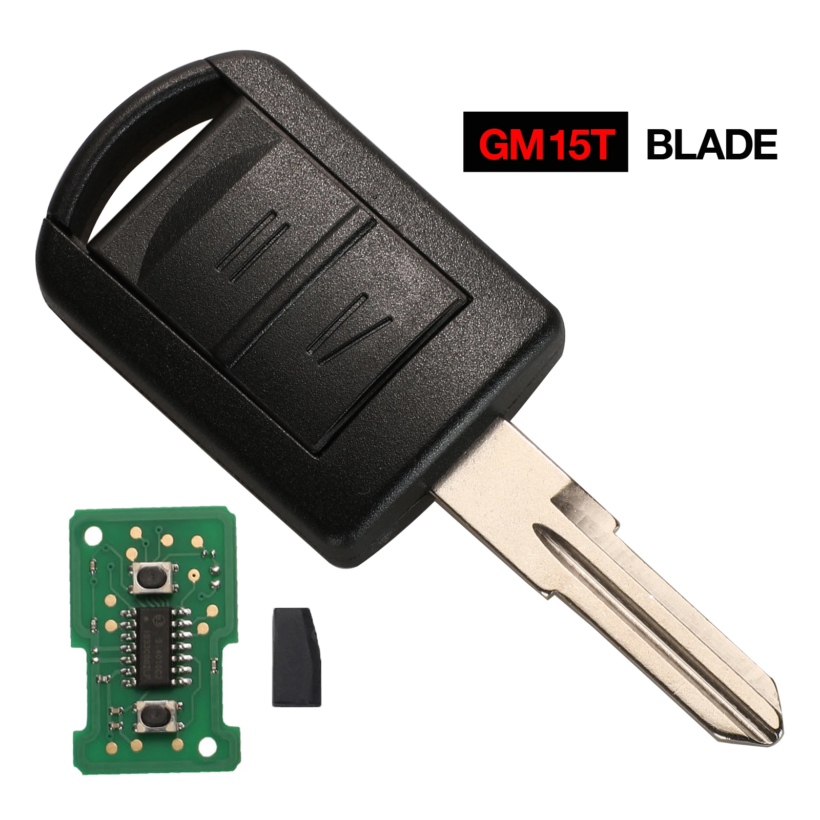 Kutery Remote Key Fob 2 Tasten 433Mhz ID40 für Opel Vauxhall Corsa C Combo TIGRA B MERIVA A2001-2004