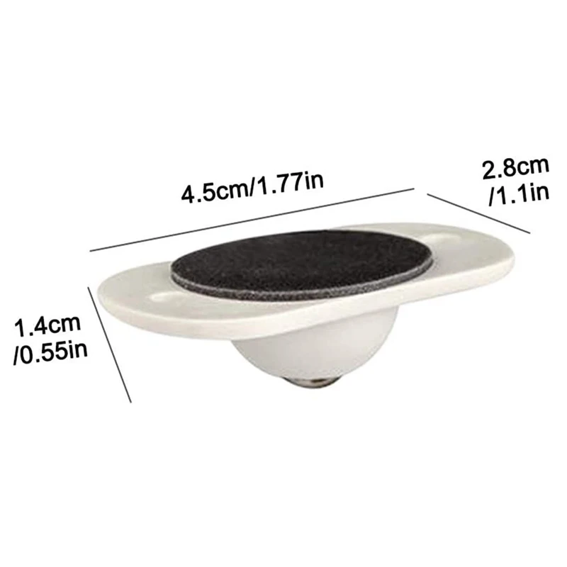 20 Pcs Selbstklebende Swivel Caster Edelstahl Mini Paste Universal Rad Universal Rad 360 Grad Rotation Pulley