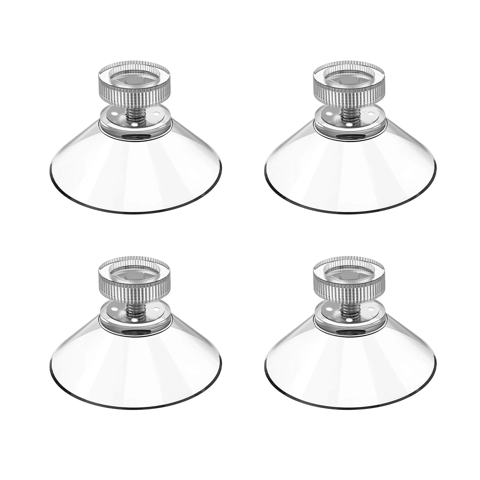 4/10pcs With Thumbscrew Sucker Suction Cup Metal Nut Stud Thread Bathroom Window Glass Wall Mount Furniture Fixture Sign Holders