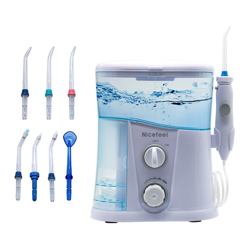 Irrigateur buccal de 1000ml, hydropulseur, fil dentaire, blanchiment des dents, rince-bouche, livres, soins dentaires, grande capacité