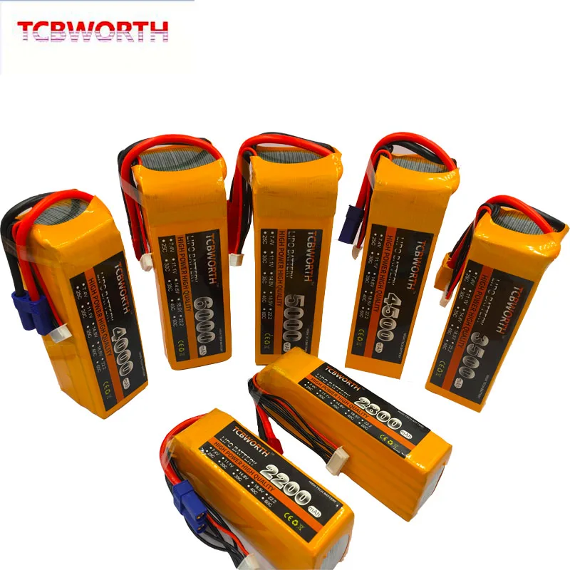 5S 18.5V RC Toys LiPo Battery 2200 3300 3500 4200 5200 6000 10000 16000mAh Batteries 5S For RC Airplane Quadrotor Car Boat Drone