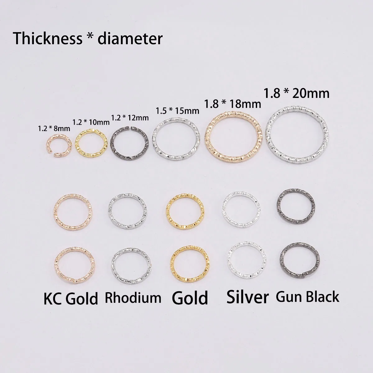 50-100 teile/los 8-20mm Runde Jump Ringe Verdreht Öffnen Split Ringe Jump Ringe Stecker Für DIY schmuck Zeug Ergebnisse Liefert – Detail 11