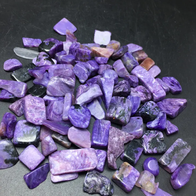 

Tumbled stones Charoite purple crystal crushed stone mineral