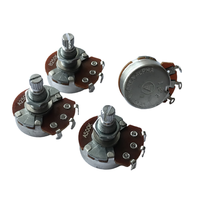 1pcs A250 B250 A500 B500K Potentiometer Splined Pot Electric Guitar Bass Effect Amp Tone Volume Parts