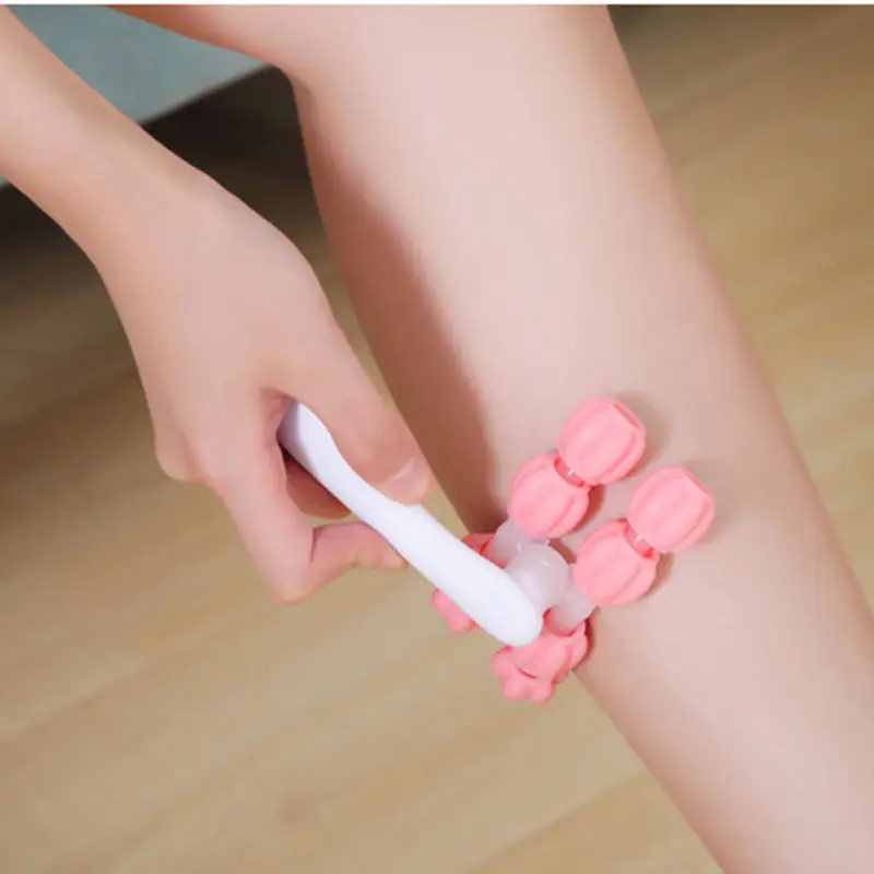 8 Roller Ball Leg Slim Massager Foot Calf Arm Waist Magic Shapely Relaxation Relieve Muscle Soreness Pain for Women