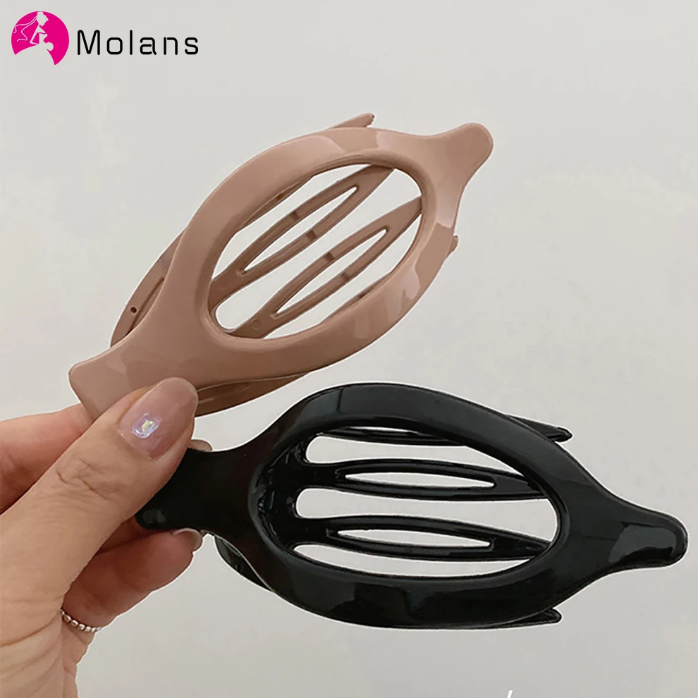 Molans Hair Clip Barrette for Women Fashion Girl Hair Claw Crab Acrylic Hairpin Ponytail Clip Headwear Hairgrip Hair Accessories