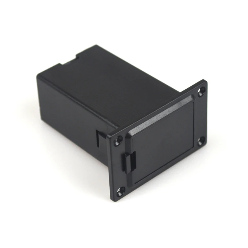 Free Shipping 9V Battery Case Flat Mounting 9v Batteries Holder Cover Box for Active Guitar Bass Pickup with 5 Styles