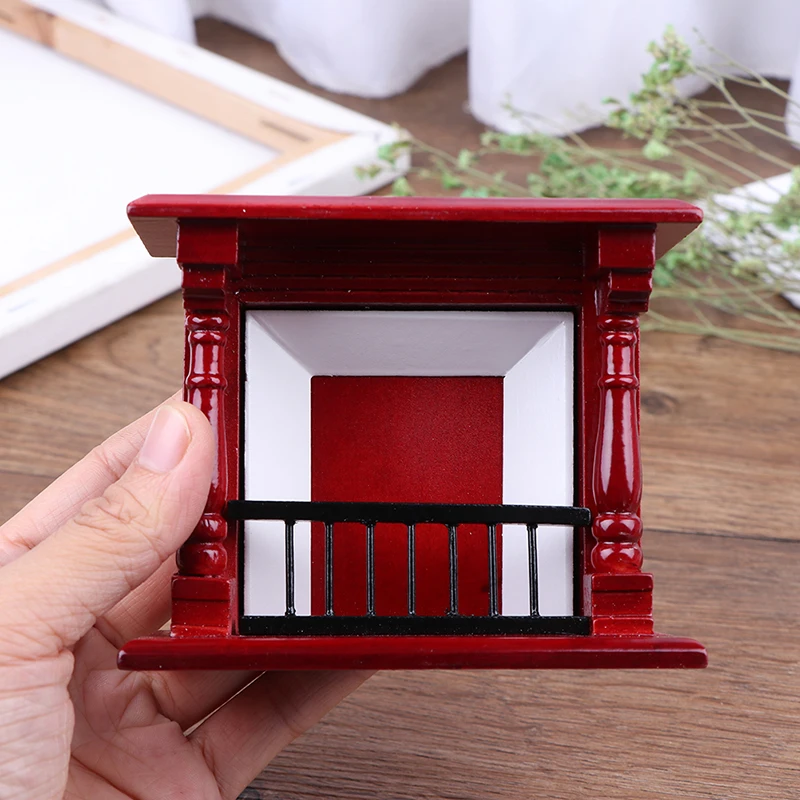 Dolls house accessories 1/12 toys mini wood fireplace,Metal Rack with Firewood decoration miniature furniture