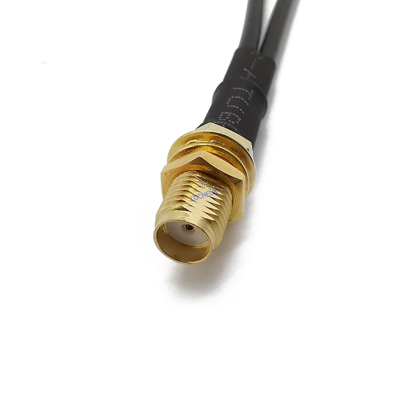 Cable de cola de cerdo RG174, conector hembra SMA a tipo Y 2X CRC9 de ángulo recto de 90 grados, conector combinador divisor de 15CM para Antena 3G/4G