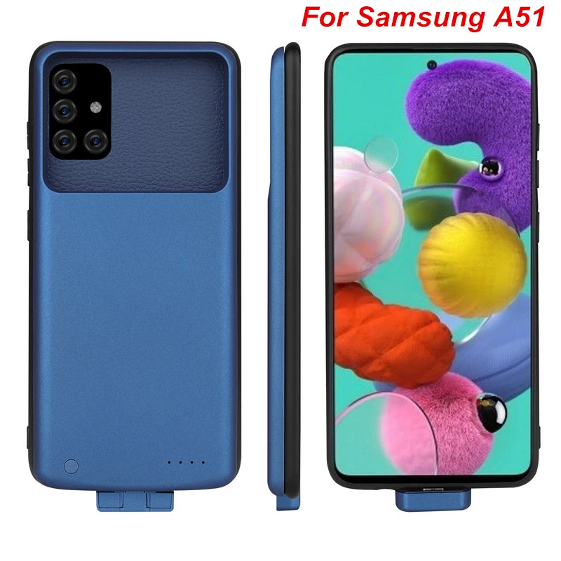 5000 Mah For Samsung Galaxy A51 Battery Case A51 4G Soft Back Clip Charger Power Bank For Samsung Galaxy A51 Battery Case