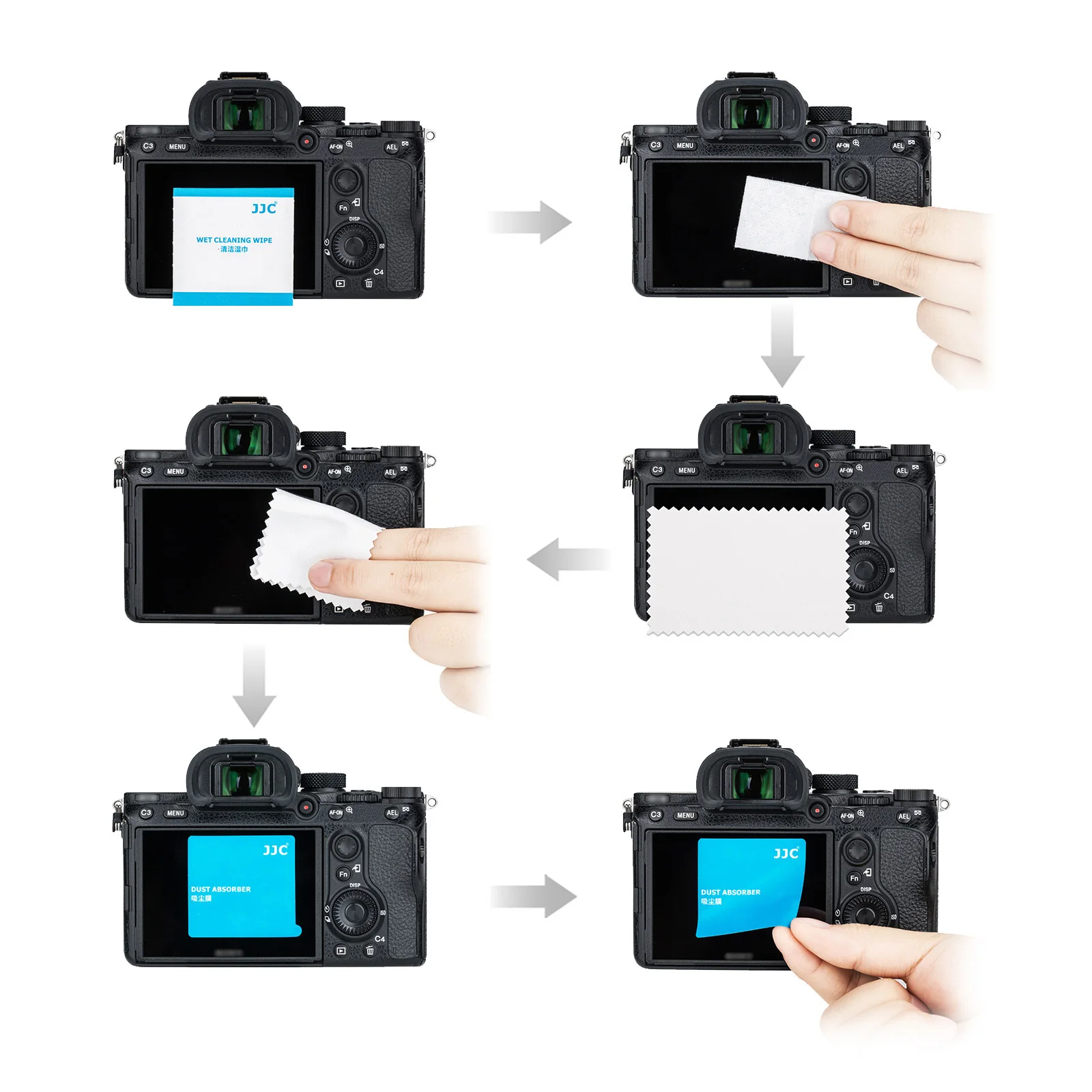 2pcs Camera Screen Protector for Sony A7C II,A7 IV,A7M4, A7CR Ultra-Thin Anti-Fingerprint Anti-Scratch Tempered Glass Protector