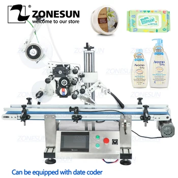 ZONESUN 자동 병 평면 라벨링 기계, 접착 스티커 라벨러, 소독 가능 병 라벨 어플리케이터 Best5 ZONESUN 자동 병 평면 라벨링 기계, 접착 스티커 라벨러, 소독 가능 병 라벨 어플리케이터 Best5