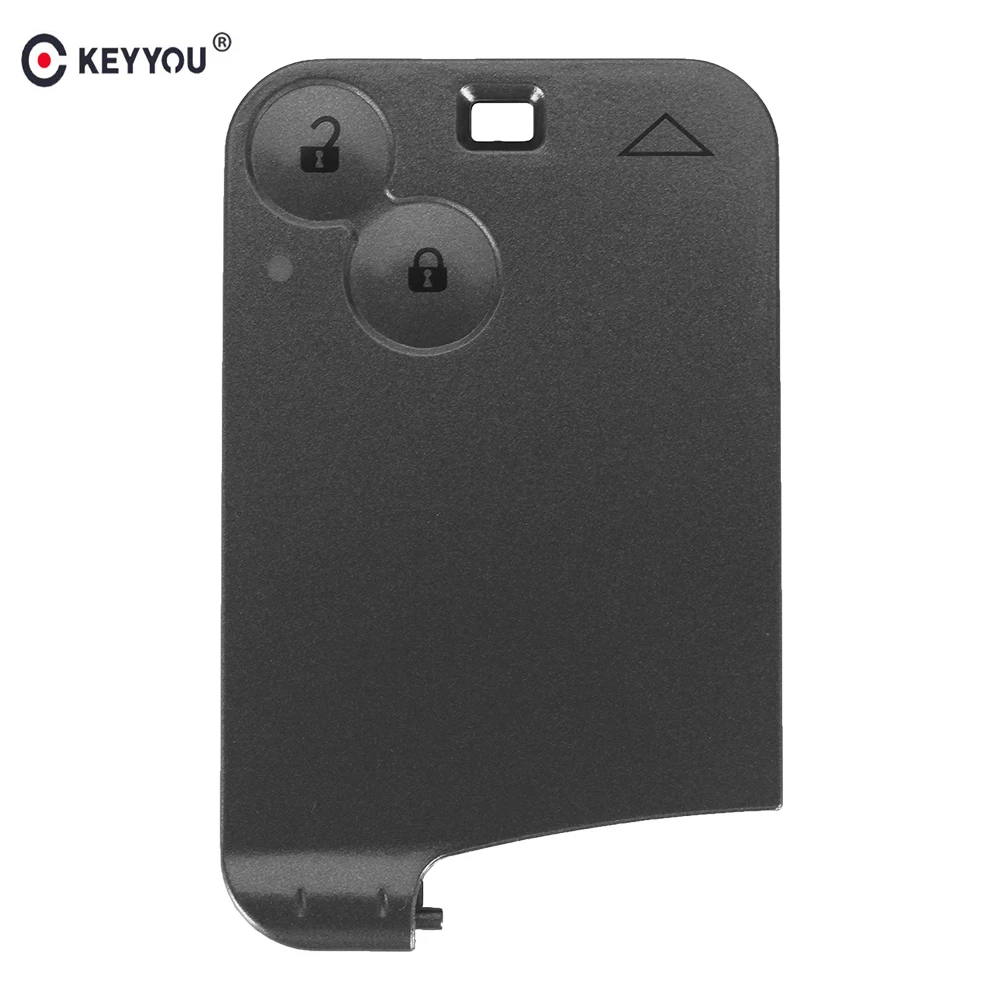 KEYYOU New Replacement For Renault Laguna Espace 2 Buttons Remote Key Card Shell Case cover