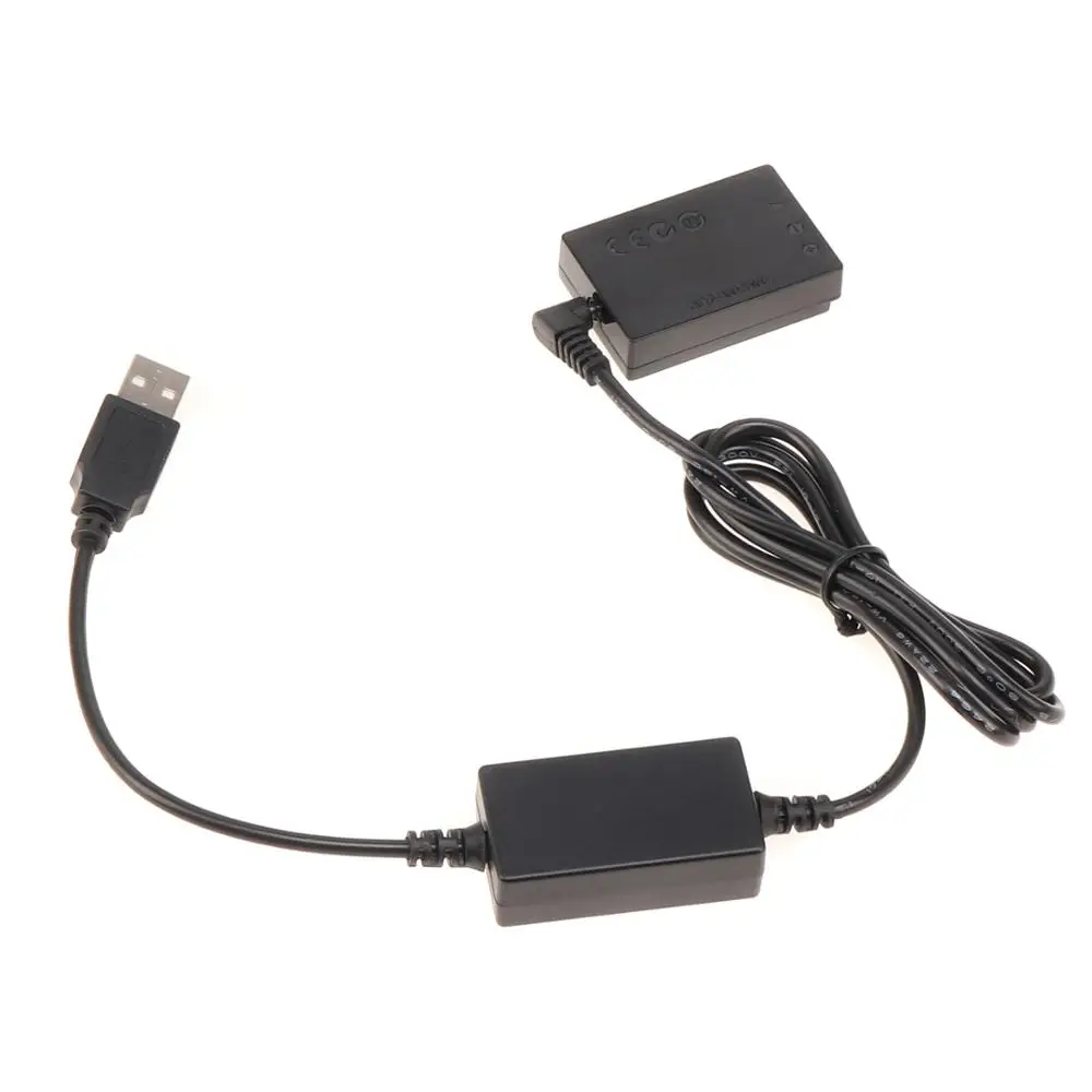 LP-E12 Dummy Battery Adapter DC Coupler 5V 2A USB Cable for Canon M M2 M10 M50 M100 M200