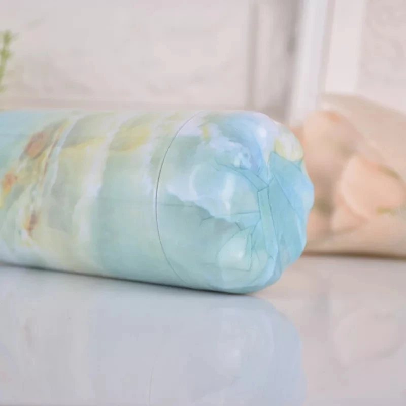 زجاجة ترمس مخصصة من الفولاذ المقاوم للصدأ ، قارورة معزولة بالتفريغ ، كوب حراري ساخن بارد للرياضة ، رخام إبداعي