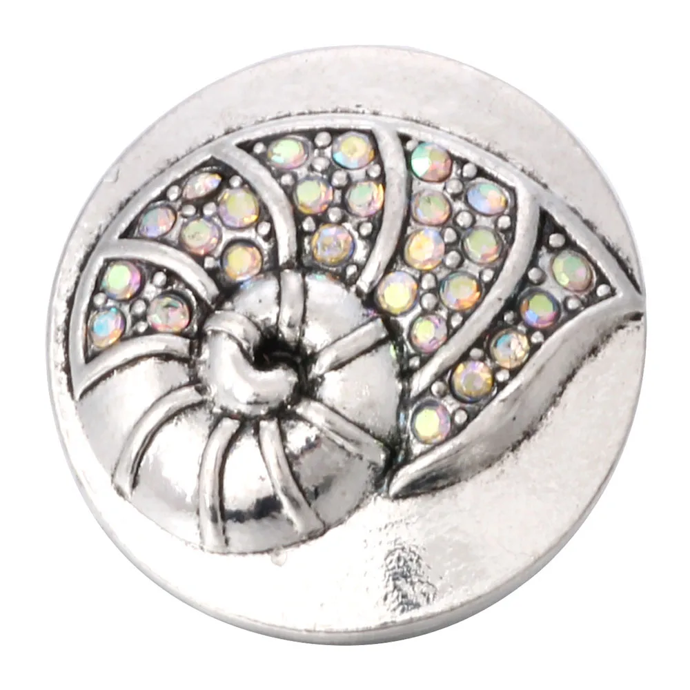 6pcs/lot DIY Crystal Animal Cat Dolphin Fish Owl Bee Bear Snap Buttons Jewelry Fit 18mm Metal Snap Button Jewelry DIY Bracelet
