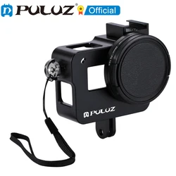 PULUZ Housing Shell for GoPro HERO 7 Black 6 5 Hard Camera Cage 52mm UV Lens Filter for GoPro Hero 2018 Camera Accessories