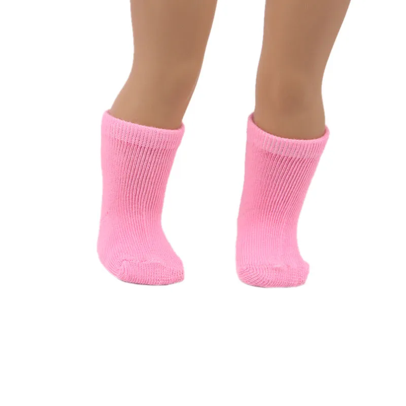 15 Colors Doll Socks For 18 Inch Girl Doll & New Born Baby 43 cm & 35-42 cm Nenuco,Our Generation,Doll Clothes Accessories