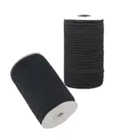 10yards Black / White Sewing Elastic Band Webbing Spandex 3mm ~ 15mm for Clothes Garment Trousers Belt Sewing DIY Accessories 3