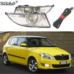 LED Car Fog Light For Skoda Fabia MK2 5J 2011 2012 2013 2014 2015 Car-styling Front Fog Lamp Fog Light With LED Bulbs And Wire