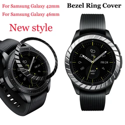 New style Bezel Ring Styling Frame For Samsung Galaxy 42mm/46mm Bezel Ring Adhesive watch Case Cover protector Ring Anti часы че