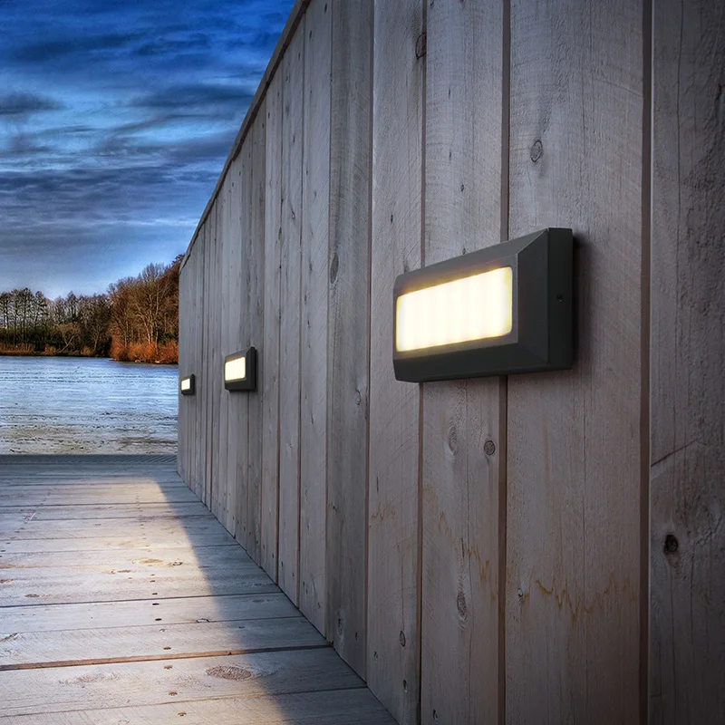 Surface Mounted LED Stair Light Step Light Foot Light Waterproof Wall Light Indoor And Outdoor Garden Corridor Step Light IP65