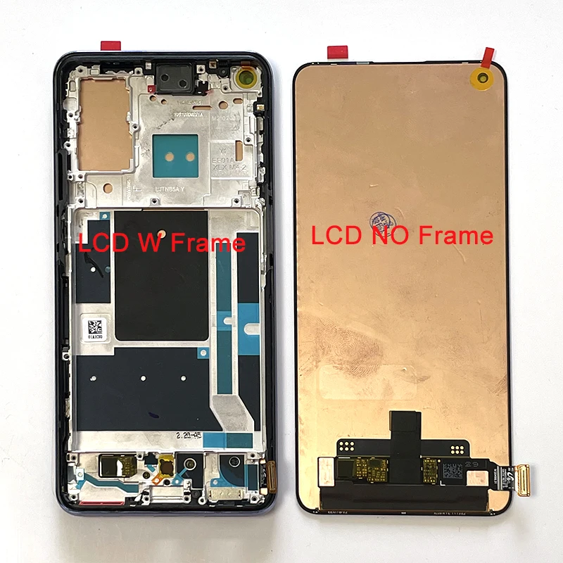 6.55\'\'Original Amoled For OnePlus 9 LE2113 LE2111 EU NA LCD Screen Display Frame+touch Panel Digitizer For 1+9 LE2110 IN CN Ver.