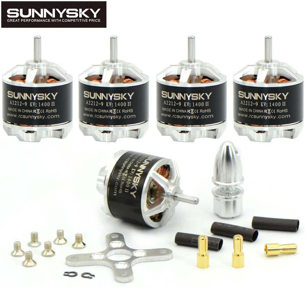 Sunnysky A2212 980KV 1400KV 3-4S Brusheless Motor For F450 Quadcopter Drone RC Airplane