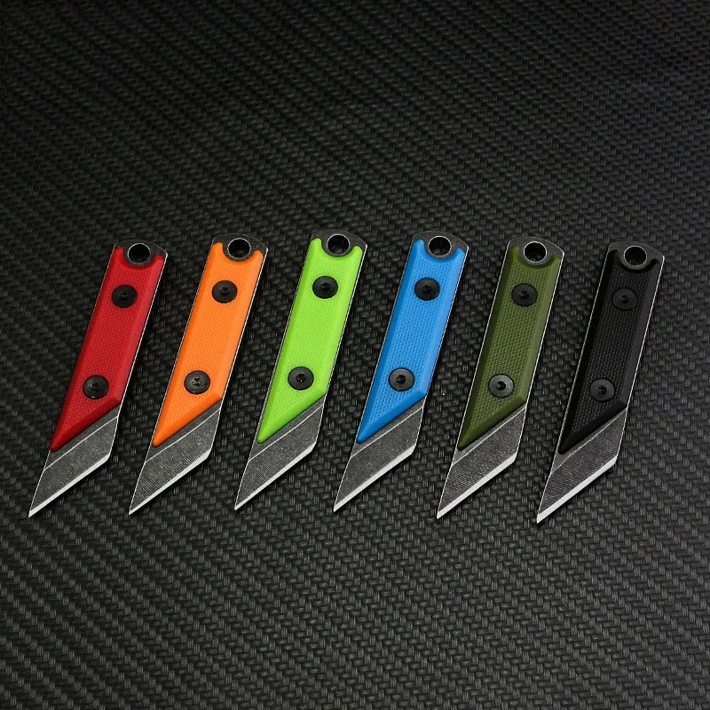 Stone Wash Utility Knife Stainless steel ABS Handle Camping Outdoor Mini Portable Paper Cutter Carving Knife EDC Tool 6 Colors