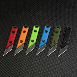 Stone Wash Utility Knife Stainless steel ABS Handle Camping Outdoor Mini Portable Paper Cutter Carving Knife EDC Tool 6 Colors