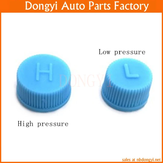 10 Pairs (10pcs High pressure + 10pcs Low press) R134a R12 Service Port Valve Dust Cap High / Low Side Air Conditioning Pipeline