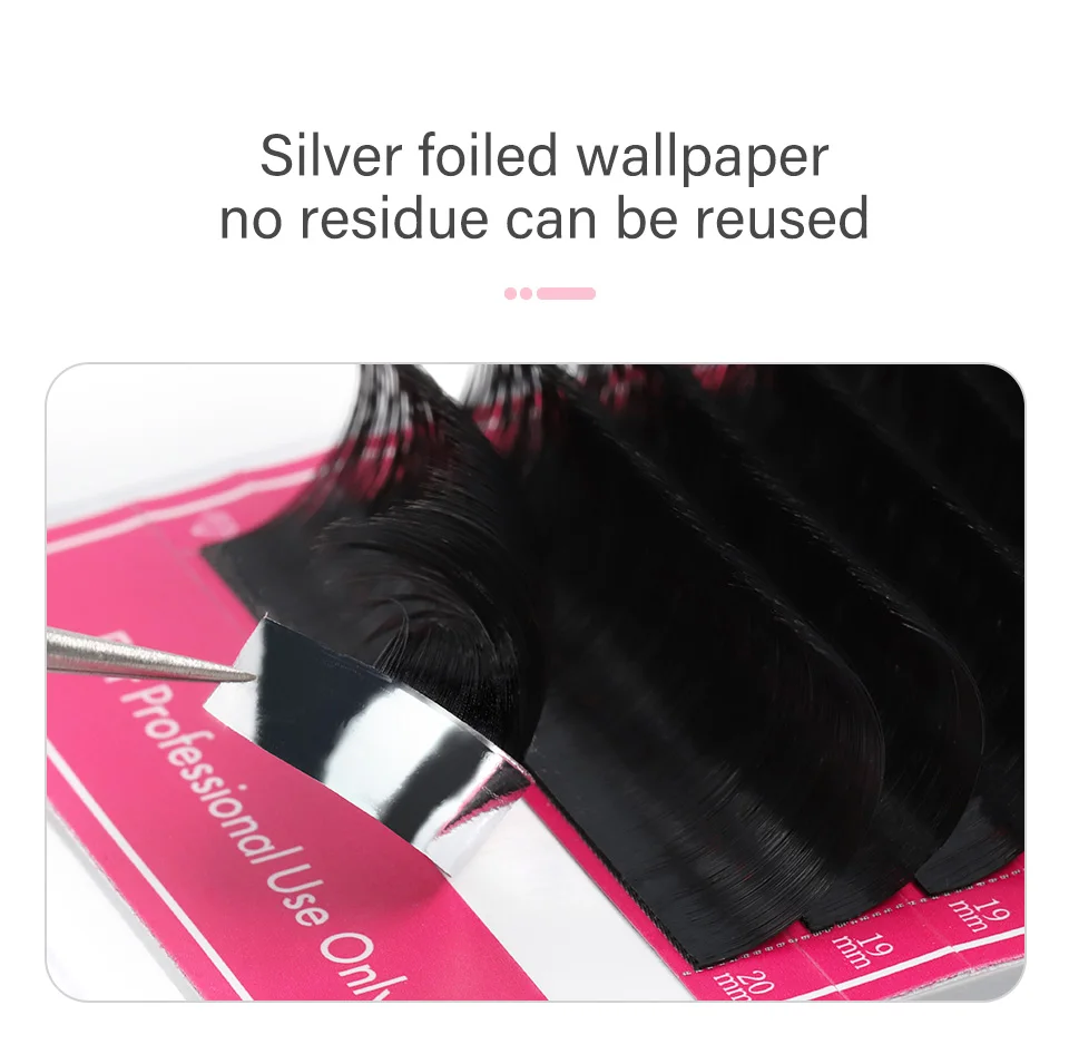 RUJADE 20mm Wimpern Wimpern für Verlängerung 15-20mm Lange Falsche Wimpern Russische Silk Lash Matte Schwarz Individuelle wimpern Verlängerung – Detail 14