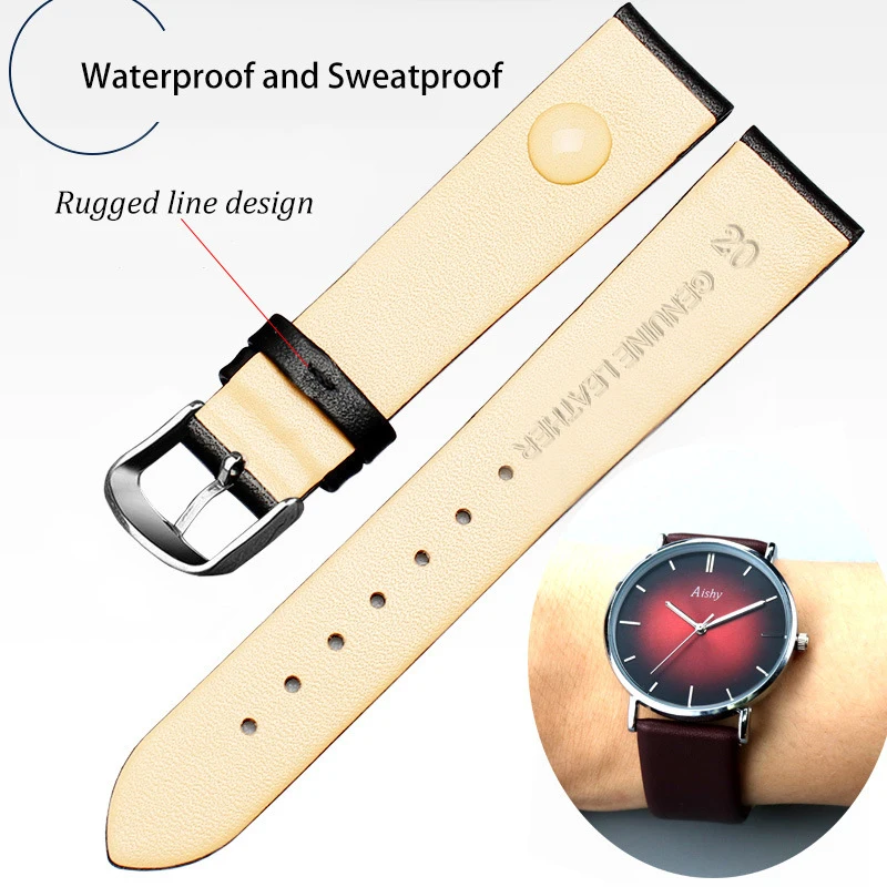 *Genuine *Leather watch Strap for Apple Watch leather Strap Replacement  38mm 40mm for iwatch series 5/4/3/2/1 42mm 44mm soft