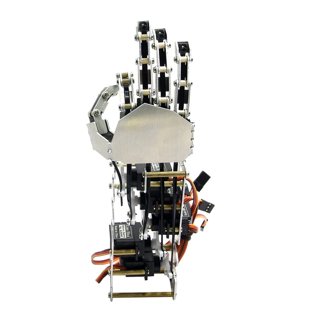 5 DOF Robotic Hand Humanoid Five Fingers Metal Manipulator Arm Left/Right Hand with Servos for Arduino Robot Programmable Robot