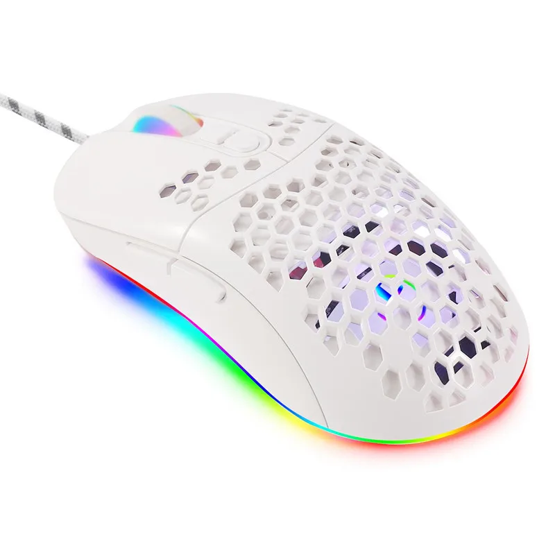 

Type C USB C Wired Lightweight Gaming Mouse 5 RGB Backlit Mouse with 7 Buttons Programmable 7200DPI Computer for Macbook 12 Pro