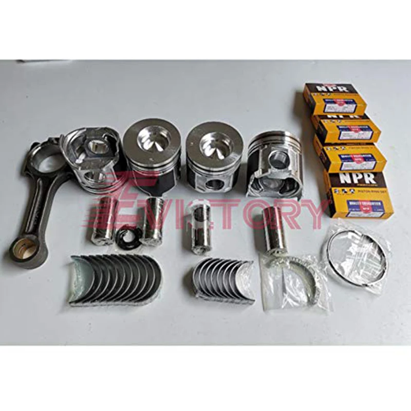 

For YANMAR 4D106 4D106E S4D106E engine overhaul kit + water pump oil pump connecting rod