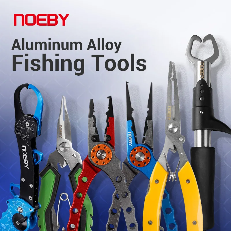 NOEBY Fishing Tool Stainless Steel Fishing Pliers Multifunctional Cutting Line Pliers Fish Controller Handle Sea Fishing Gripper