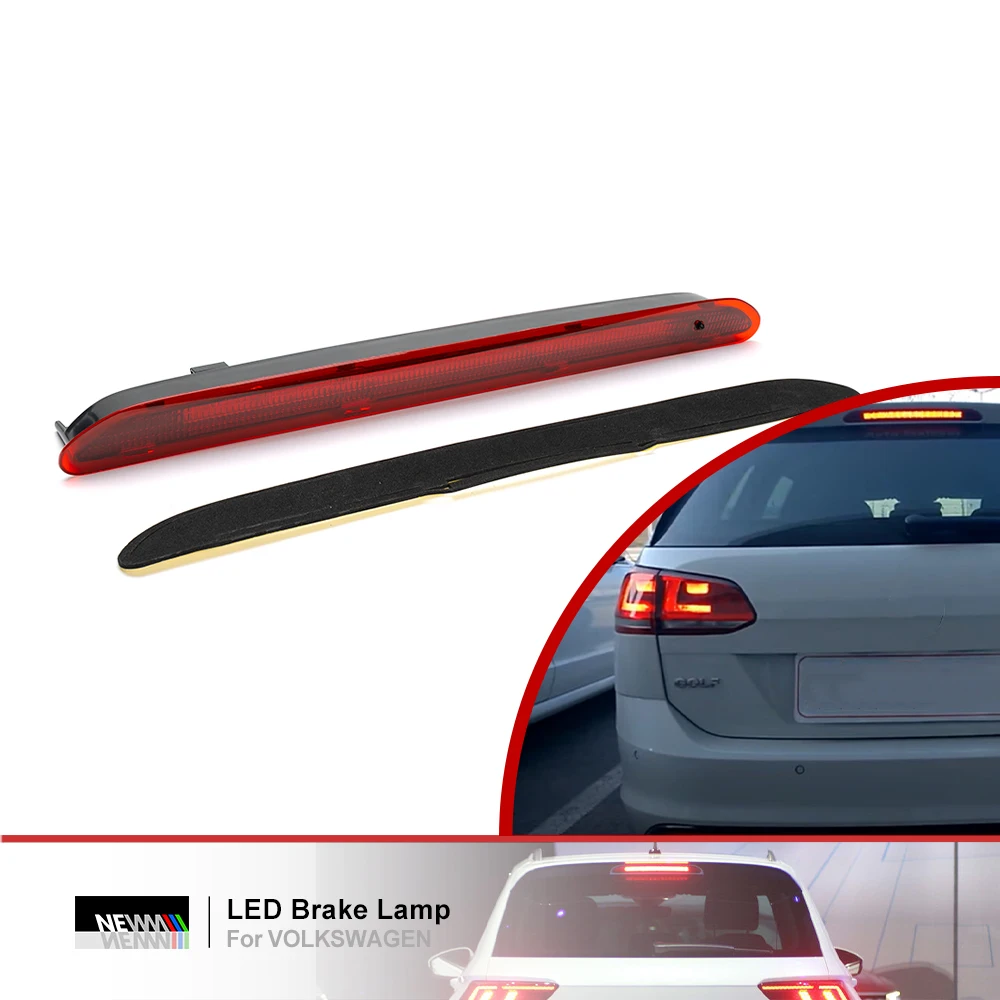 1x Stop Signal Third Brake Light for VW Golf VII Polo V 6R 6C Tiguan II AD Canbus High Mount Stop Lamp No Hyper Flash CHMSL 