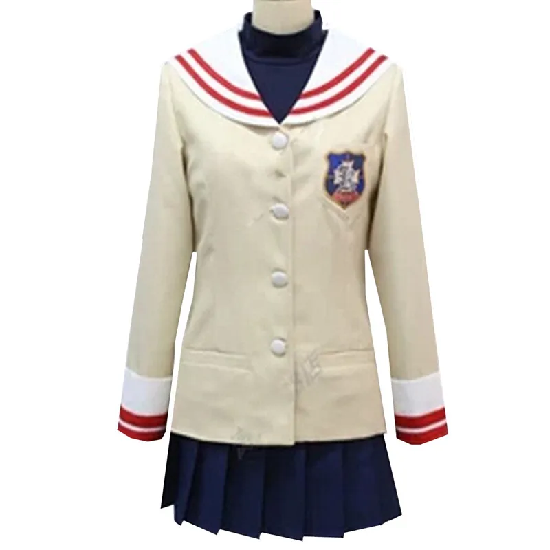 Clannad Furukawa Nagisa Cosplay Costume School Uniform