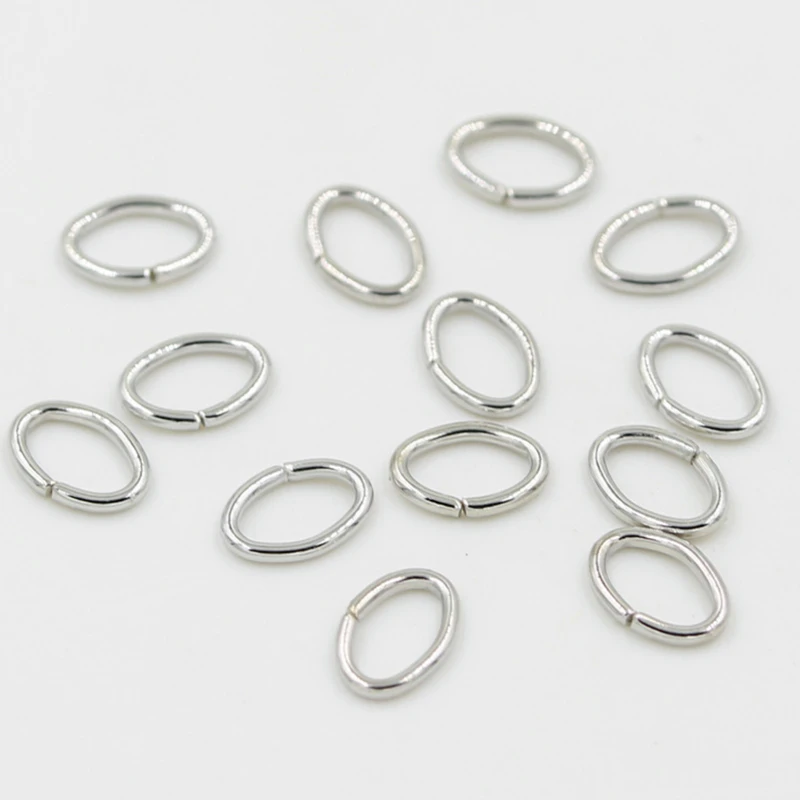 300pcs 500pcs 4 5 7mm Oval Jump Rings Split Rings Connectors For Diy Jewelry Finding Making Open Metal Rings Wholesale Supplies