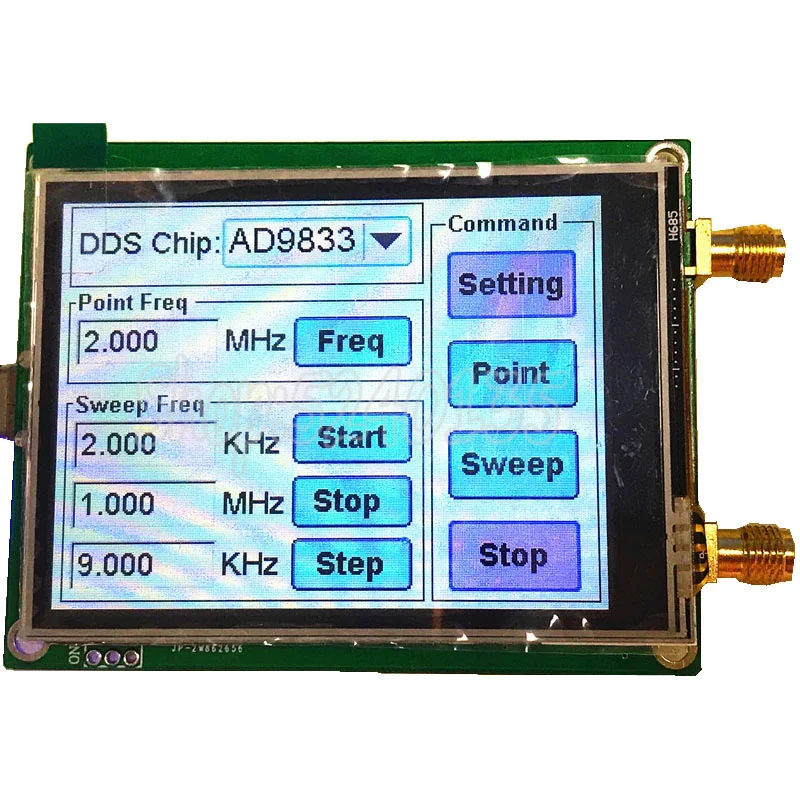 

AD9833 full touch screen signal generator DDS signal source point frequency sweep frequency TFT touch