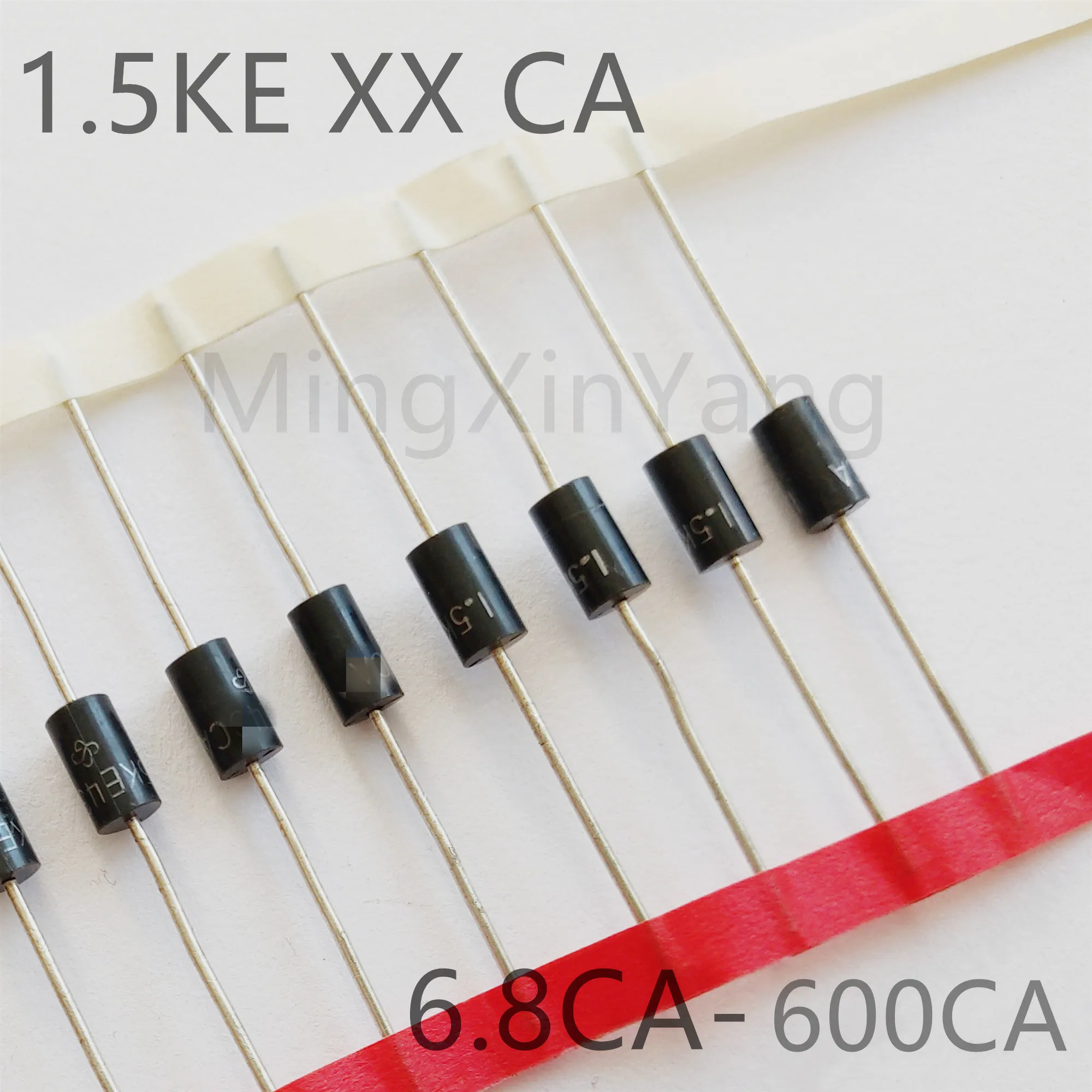 20PCS TVS Diode 1.5KE43CA 1.5KE47CA 1.5KE51CA 1.5KE56CA 1.5KE62CA 1.5KE68CA 1.5KE75CA 1.5KE82CA Transient Voltage Suppressor