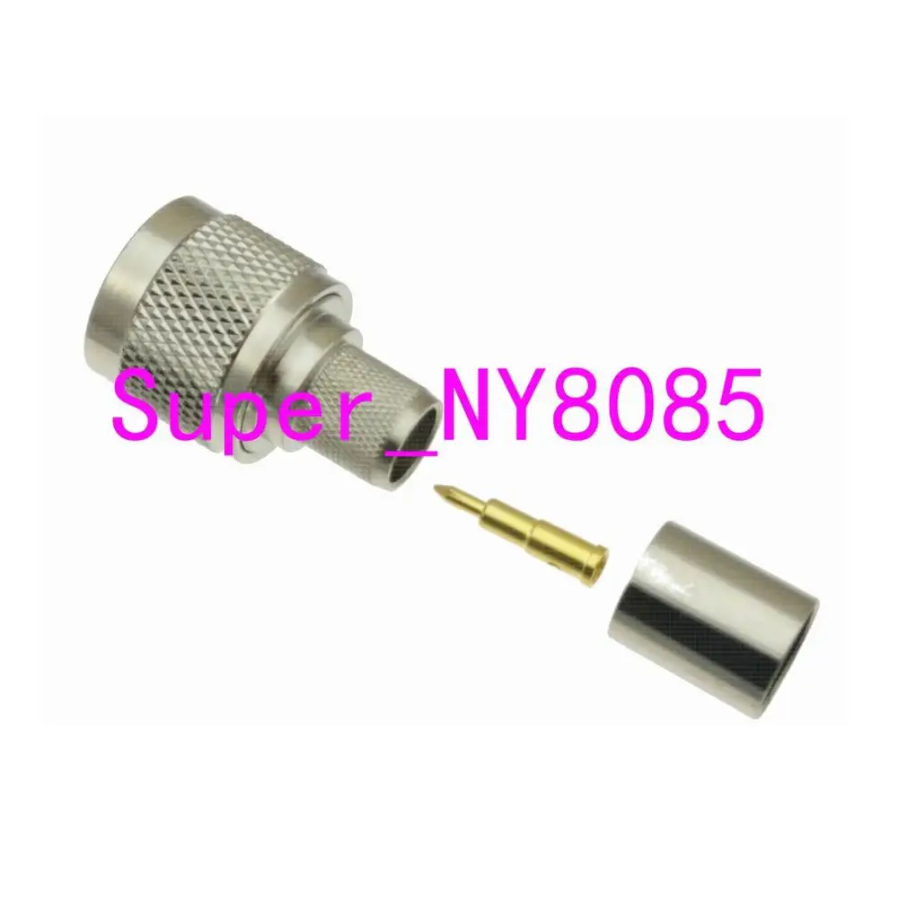 1Pcs Connector N male plug crimp RG8 RG213 RG165 LMR400 7D-FB cable straight