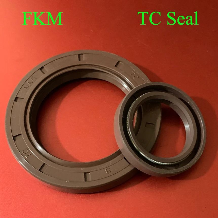 

52*72*8/12 52x72x8/12 52*75*12 52x75x12 Fluoro FKM Fluorine Rubber Spring Two Lip TC Ring Gasket Radial Shaft Skeleton Oil Seal