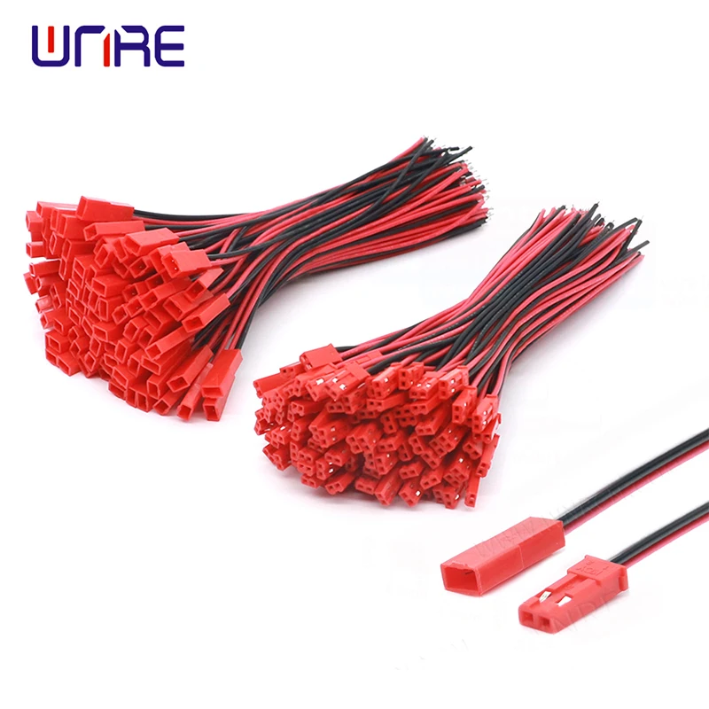 JST connector plug cable male or female IMC hot 10 pairs 100/150/200/300mm suitable for RC battery 24AWG cable