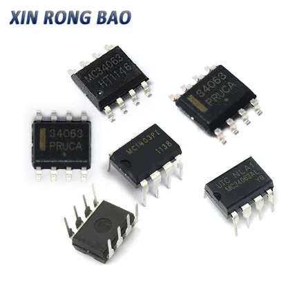 10pcs/lot MC34063API DIP-8 MC34063AP1 MC34063 DIP8 34063API IC MC34063A SOP-8 MC34063ADR SOP8 Switching regulator