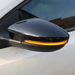 VW Passat B7 CC Scirocco MK3 Jetta MK6 EOS Beetle R LED 다이나믹 턴 시그널 블링커 순차 사이드 미러 표시 등