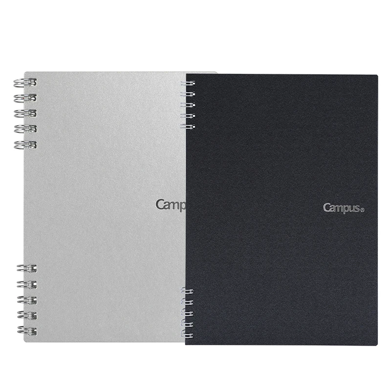 Kokuyo CAMPUS Spiral Loose-leaf Book A6 Square A5 Horizontal Line Notepad Portable Silver Hard Case Notebook Student Office